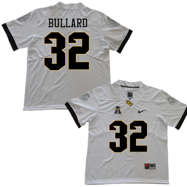 Men #32 Quadric Bullard UCF Knights College Football Jerseys Sale-White